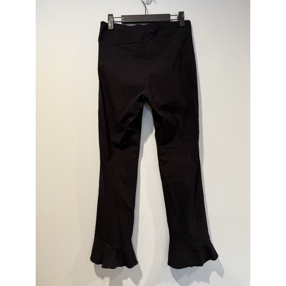 Insight Stretch Pants Womens 4 Black Tulip Hem Pull On Travel Minimal Workwear - Picture 2 of 7